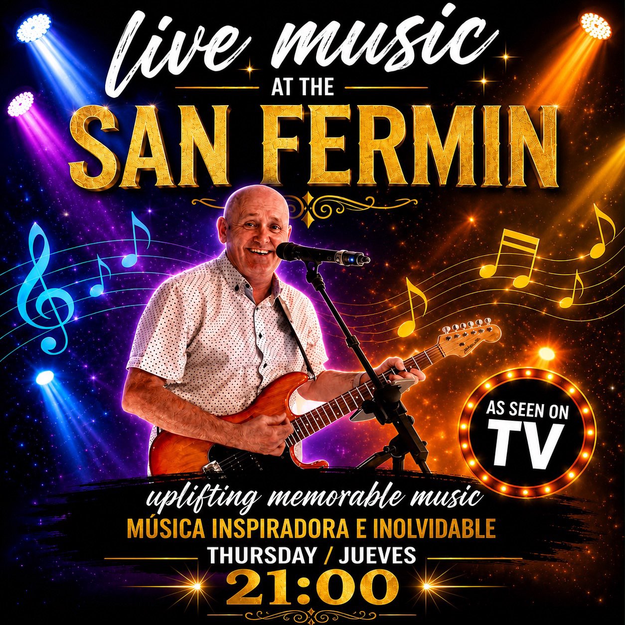Wayne Ward Live - San Fermin, Benalmadena 9pm