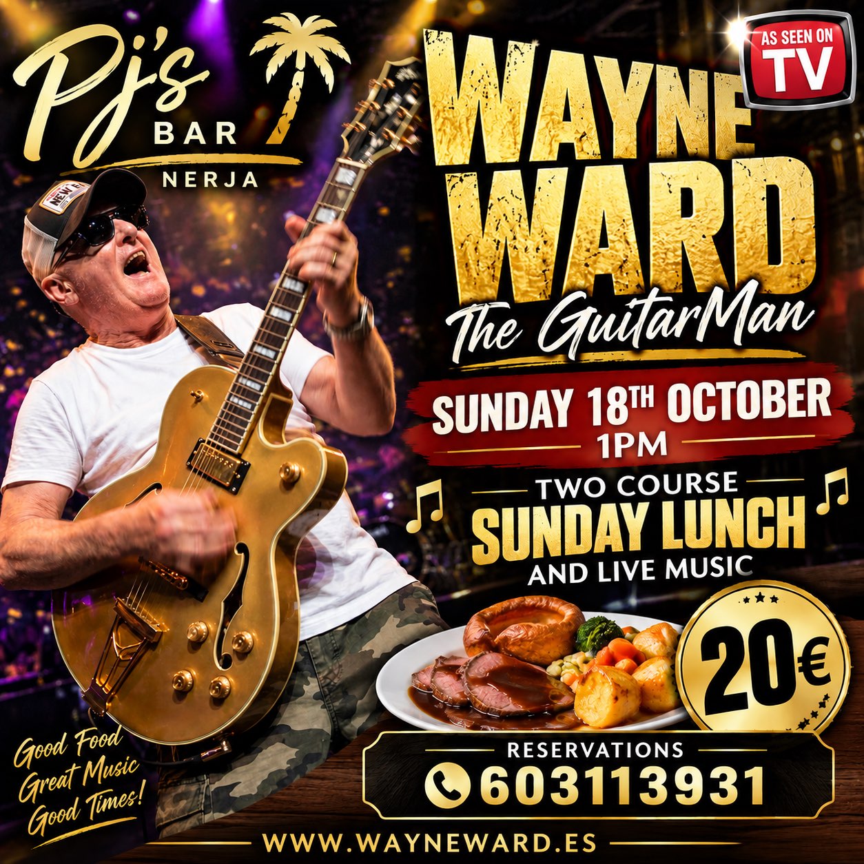 Wayne Ward Live - Pj’s Bar - Nerjawa