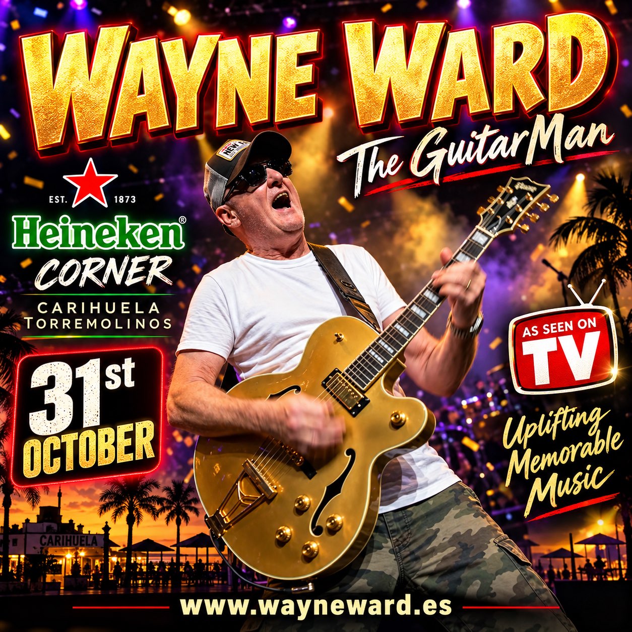 Wayne Ward Live - Heineken Corner - Carihuela Torremolinos
